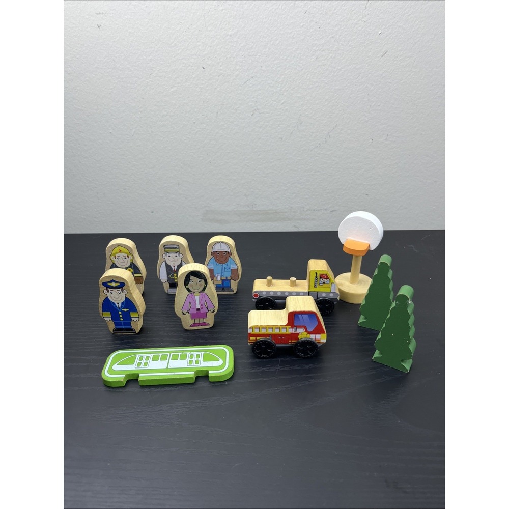 Thomas & Friends Wooden Railway Accessories Lot People Trees Scenery Figures